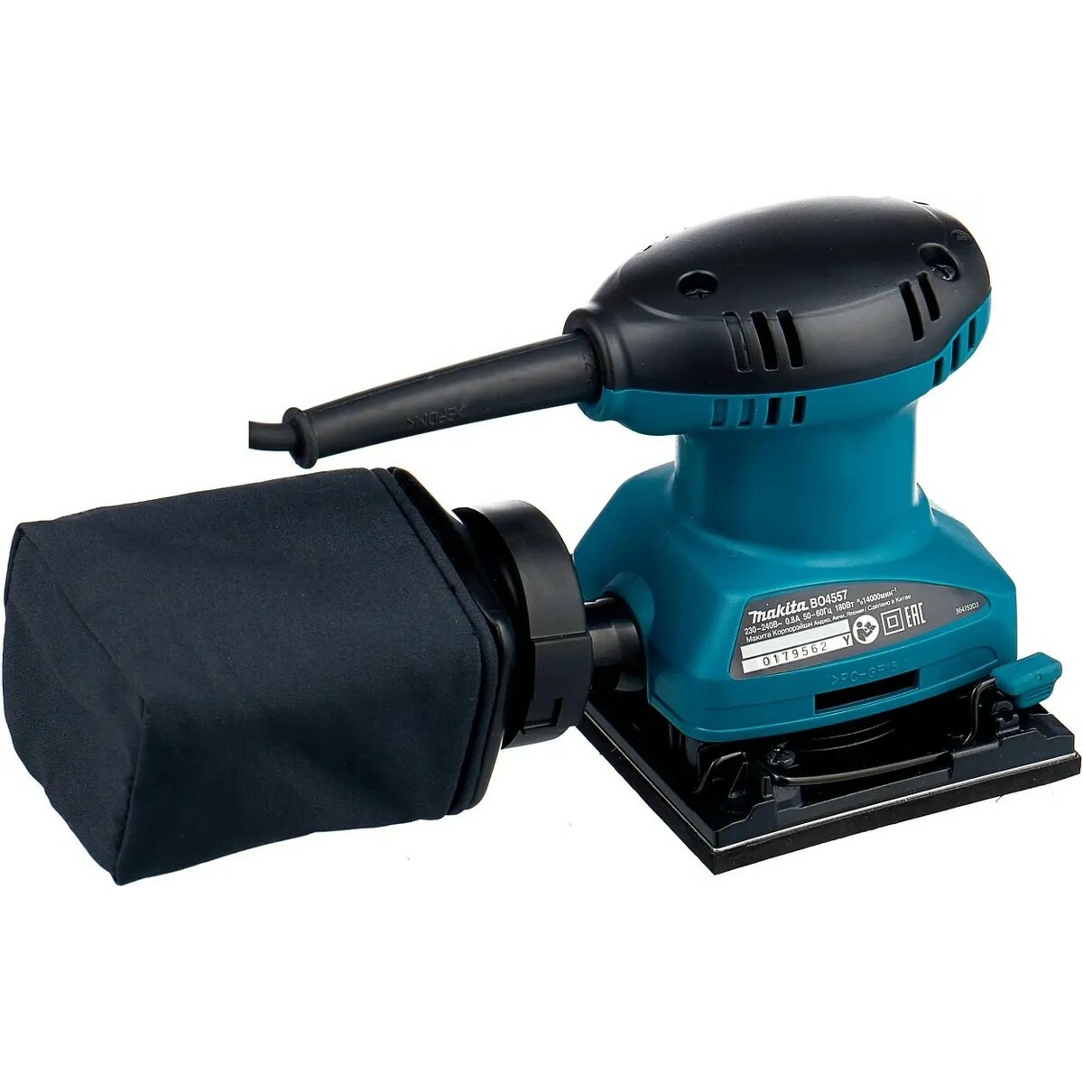 Виброшлифовальная машина Makita BO4557 (Цвет: Blue)