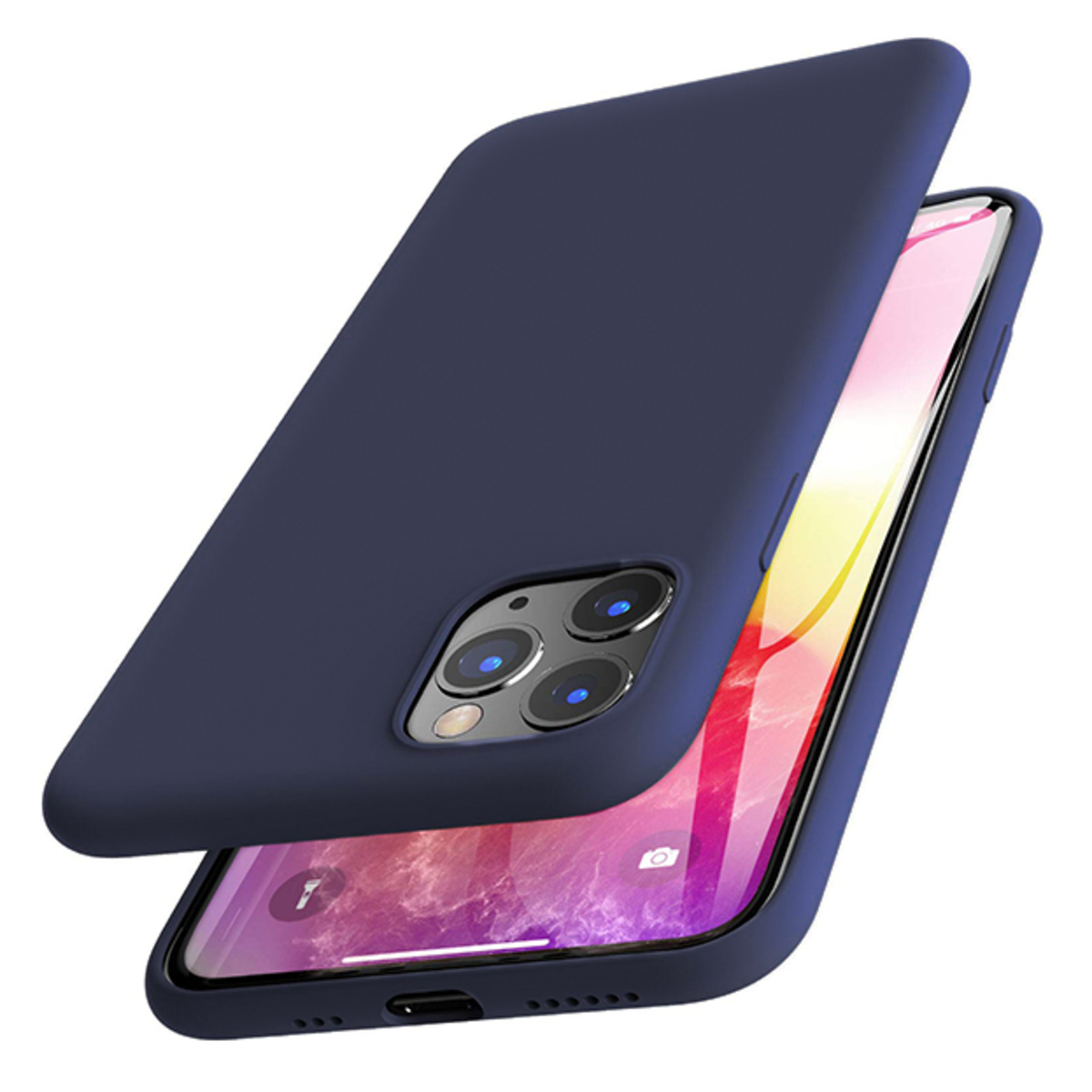 Чехол-накладка Devia Nature Series Silicone Case для смартфона iPhone 11 Pro Max (Цвет: Blue)