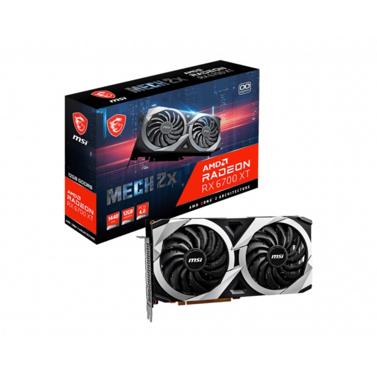 Видеокарта MSI Radeon RX 6700 XT MECH 2X 12G OC