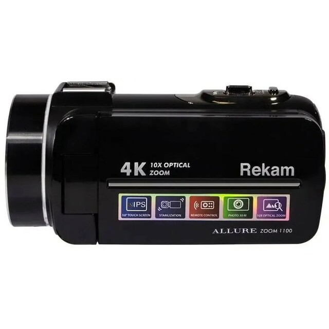 Видеокамера Rekam Allure zoom 1100, черный 