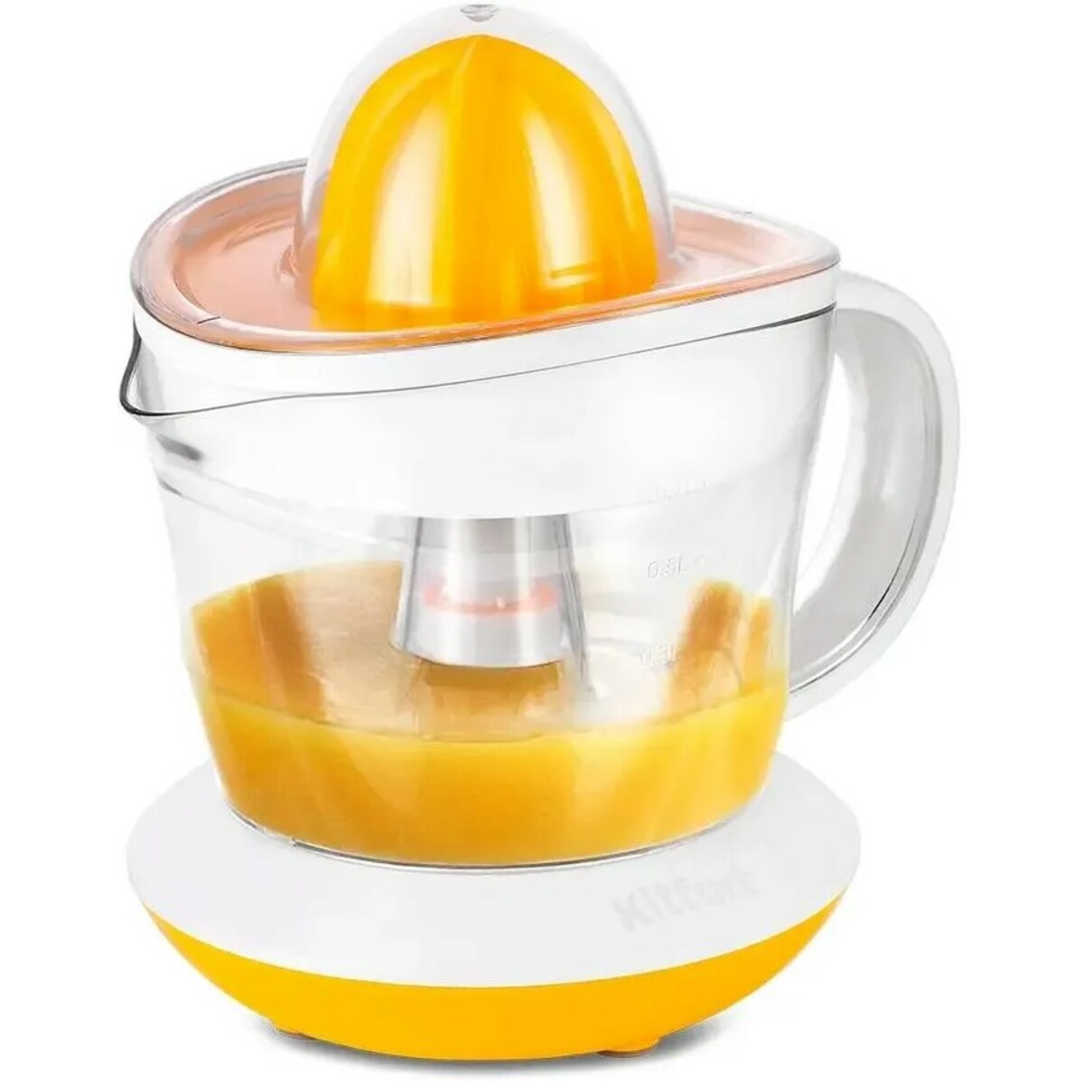 Соковыжималка цитрусовая Kitfort КТ-1148-1 (Цвет: White/Yellow)