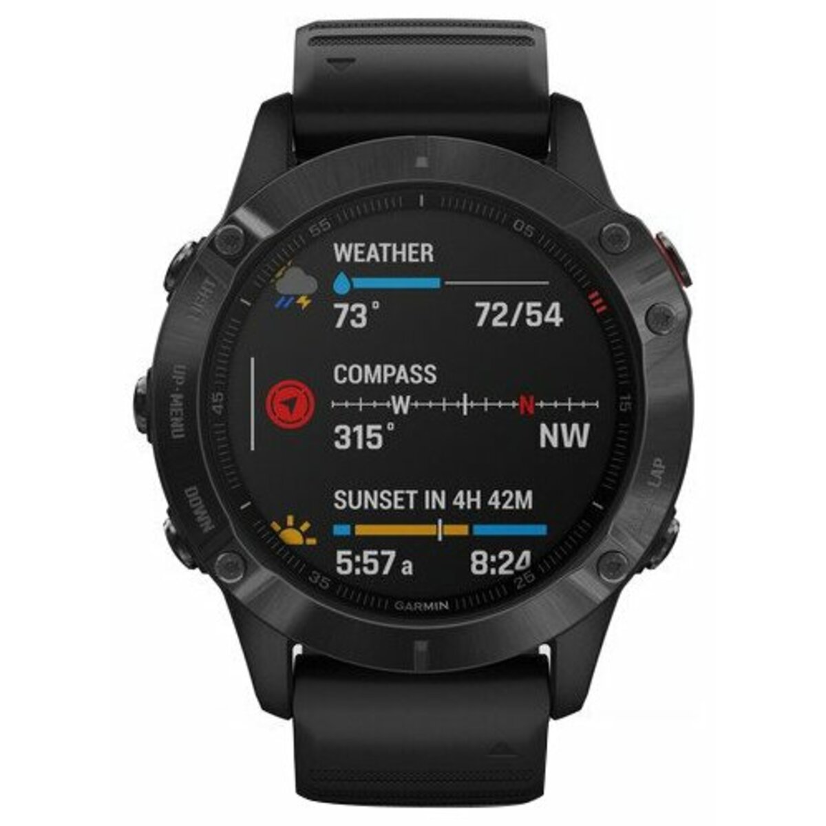 Умные часы Garmin Fenix 6 Pro, черный