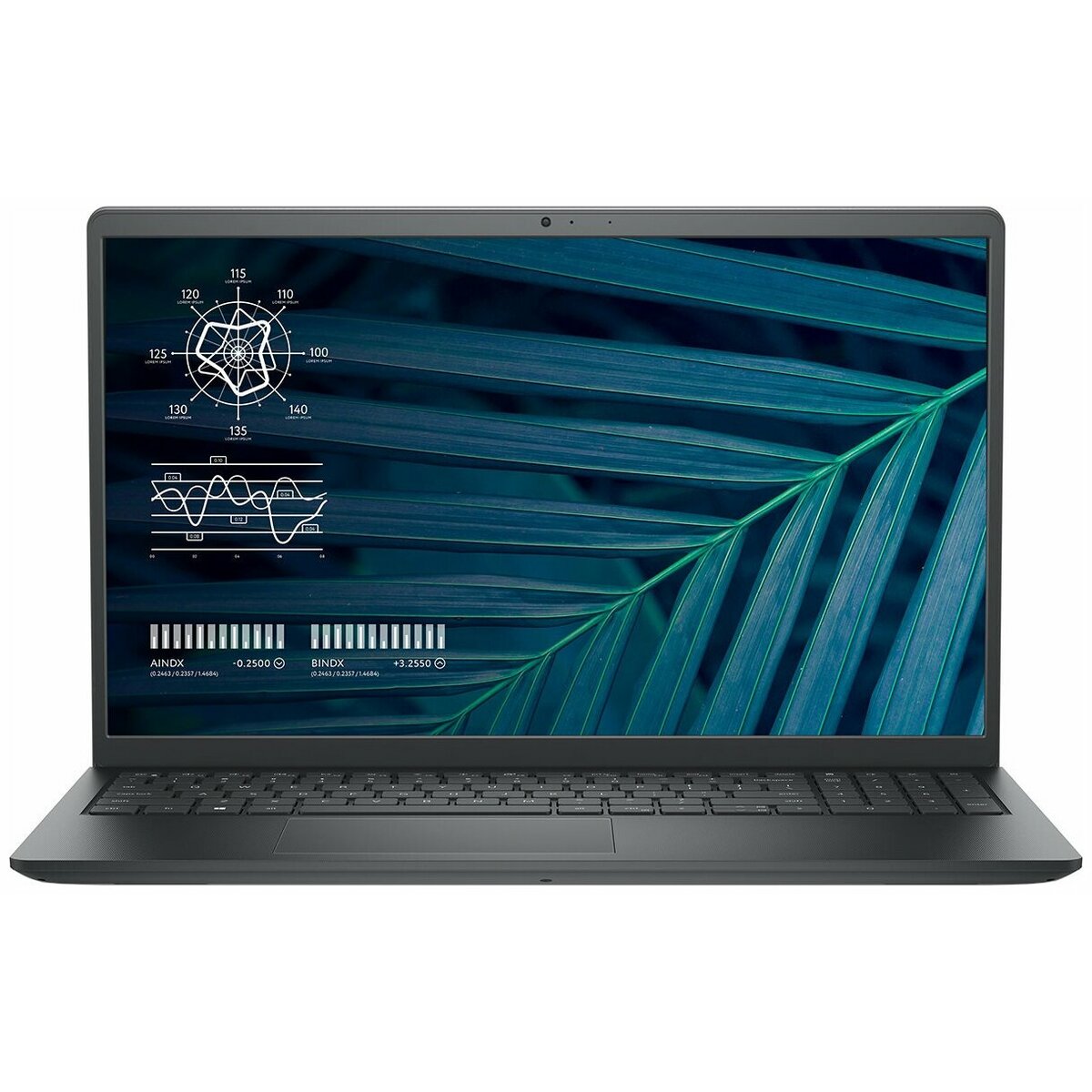 Ноутбук Dell Vostro 3510 Core i3 1115G4 8Gb SSD256Gb Intel UHD Graphics 15.6 FHD (1920x1080) Linux black WiFi BT Cam