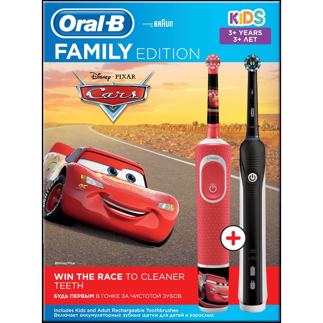Набор электрических зубных щеток Oral-B D16.513.1U+D100.410.2K (Цвет: Red/Black)