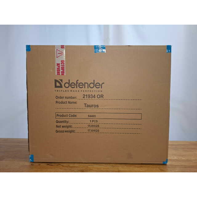 Кресло игровое Defender Tauros (Цвет: Red / Black)