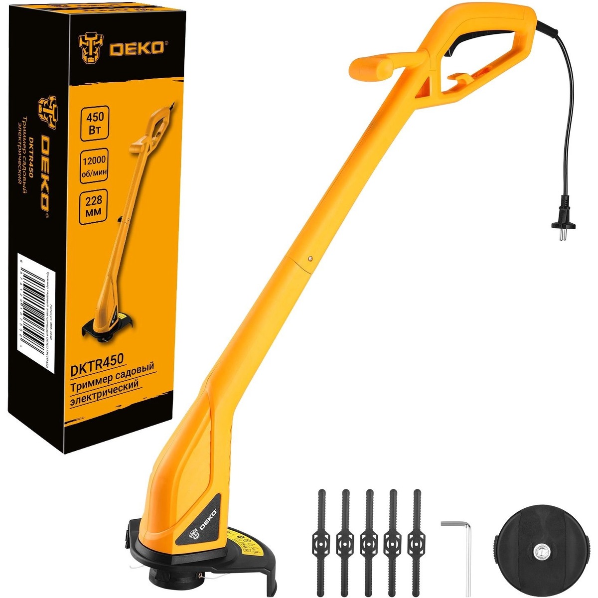 Триммер электрический Deko DKTR450 (Цвет: Orange)
