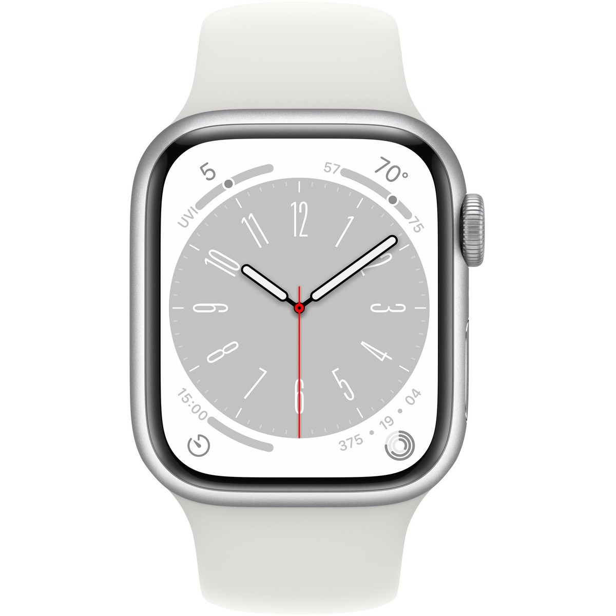 Умные часы Apple Watch Series 8 41mm Cellular Aluminum Case with Sport Band (Цвет: Silver/White)
