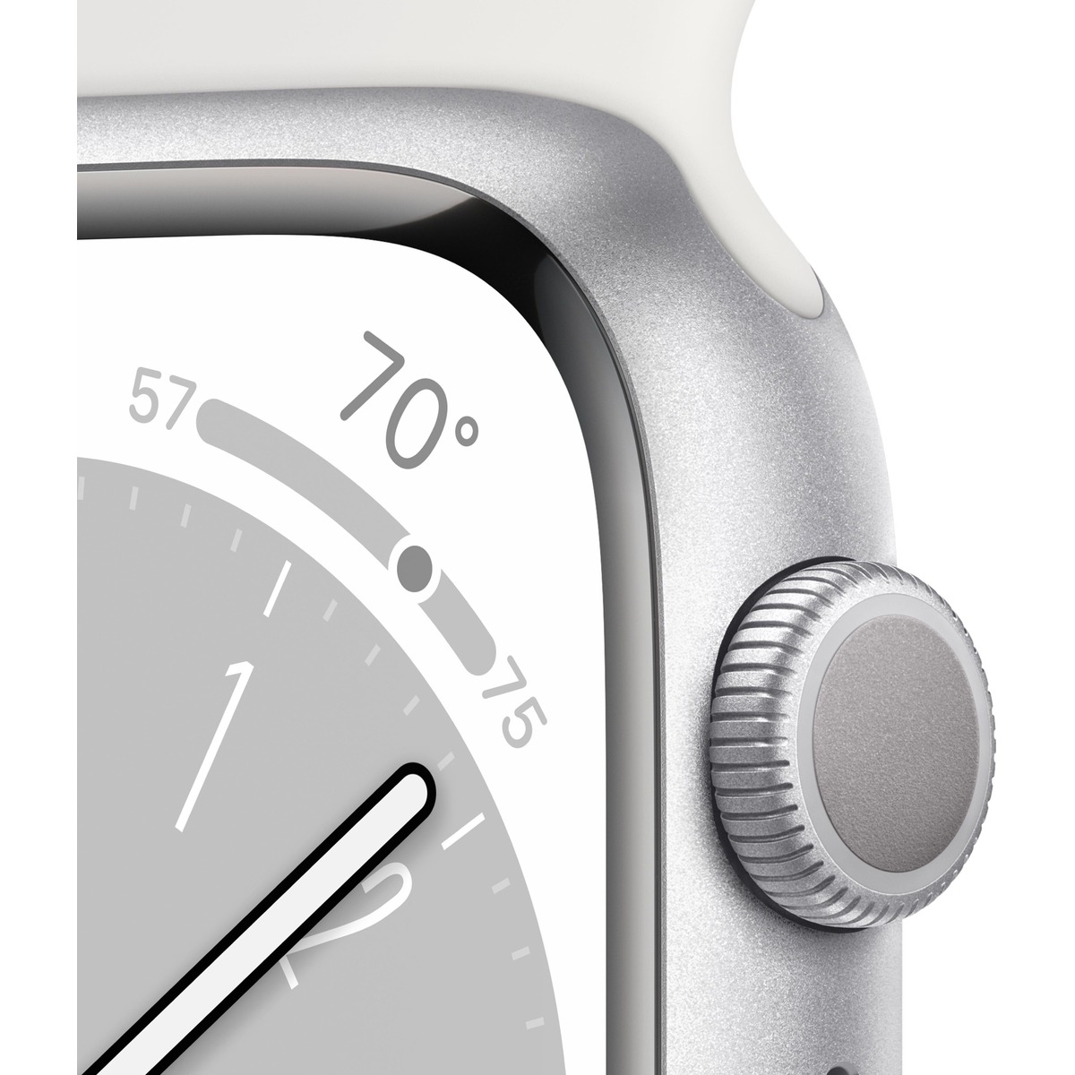 Умные часы Apple Watch Series 8 41mm Cellular Aluminum Case with Sport Band (Цвет: Silver/White)