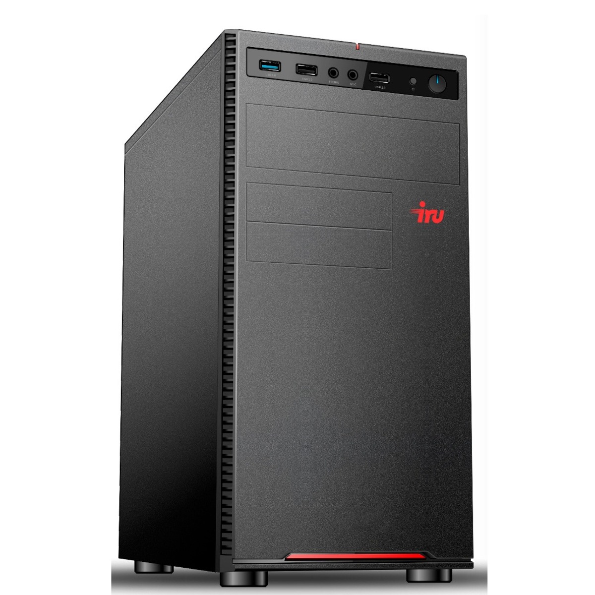 ПК IRU Home 223 MT Ryzen 3 1200 (3.1) / 16Gb / 1Tb 7.2k / SSD120Gb / GTX1050Ti 4Gb / Free DOS / GbitEth / 450W / черный