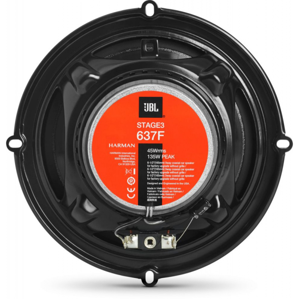 Колонки автомобильные JBL Stage3 637F (Цвет: Black)