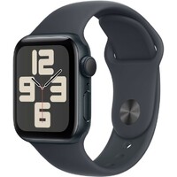 Умные часы Apple Watch SE (2024) 40mm Aluminum Case with Sport Band S/M (Цвет: Midnight)