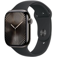 Умные часы Apple Watch Series 10 46mm Titanium Case with Sport Band M/L (Цвет: Slate/Black)