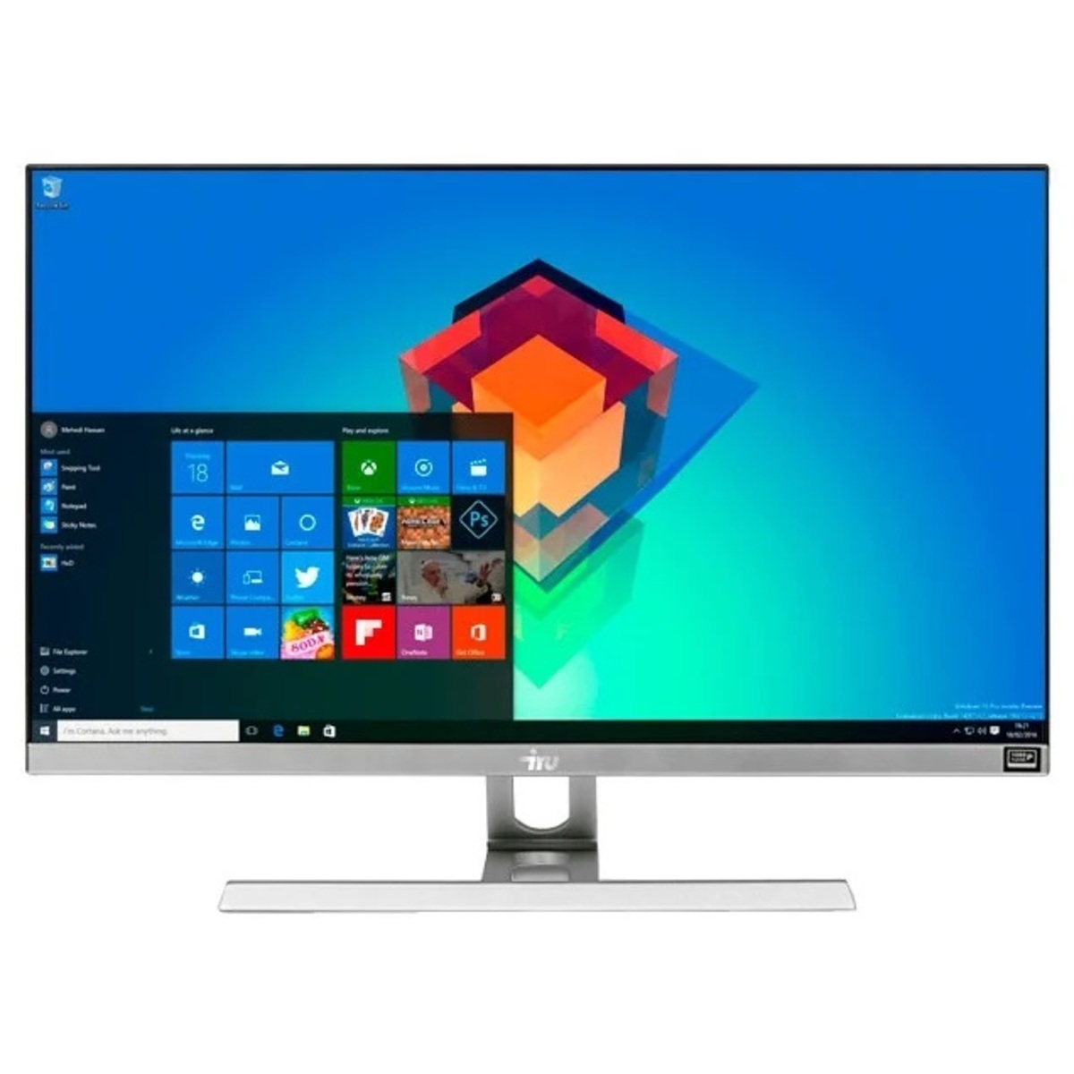 Моноблок IRU Office J2332 23.8 Full HD A8 9600 (3.1) / 8Gb / SSD240Gb / R7 / Windows 10 Home Single Language 64 / GbitEth / WiFi / BT / 120W / Cam / белый 1920x1080