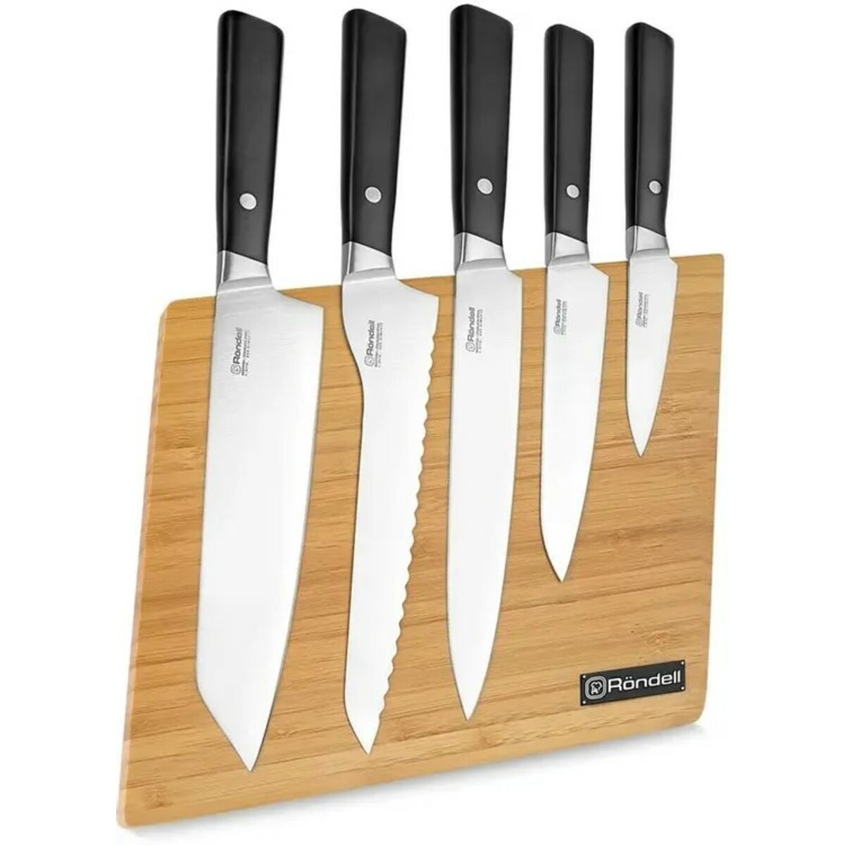 Набор кухонных ножей Rondell Spata RD-1132, черный