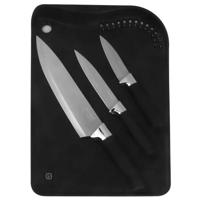 Набор кухонных ножей Rondell Stolz RD-1772, черный