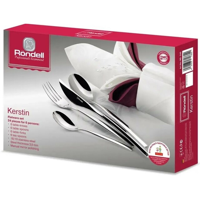 Набор столовых приборов Rondell Kerstin RD-245 (Цвет: Inox)