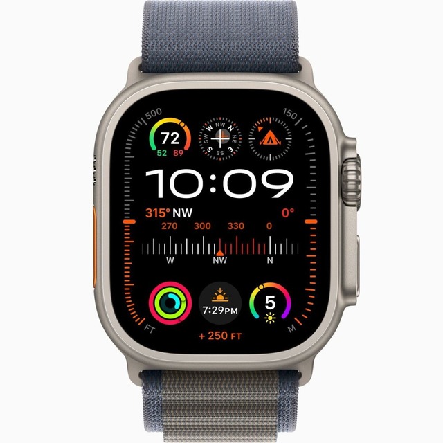 Умные часы Apple Watch Ultra 2 49mm Titanium Case with Alpine Loop M (Цвет: Blue)