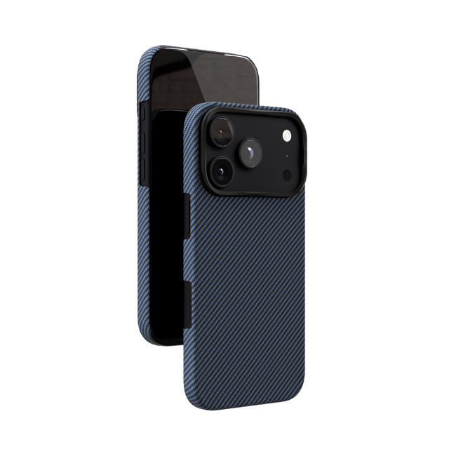 Чехол-накладка VLP Kevlar Case with MagSafe для смартфона Apple iPhone 18 Pro Max, синий