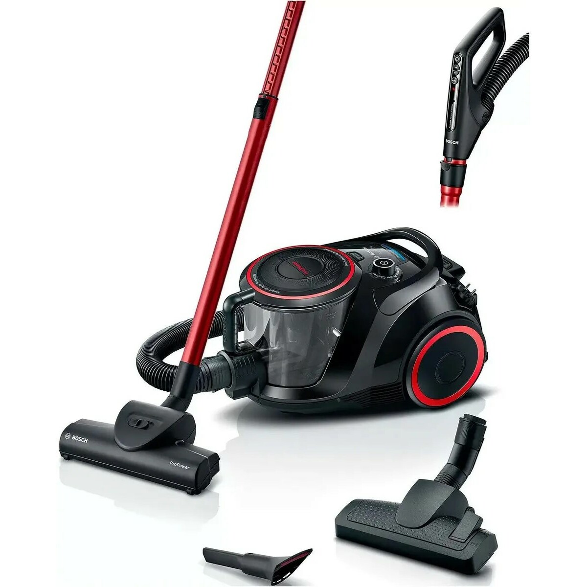 Пылесос Bosch BGS41POW1 (Цвет: Black/Red)