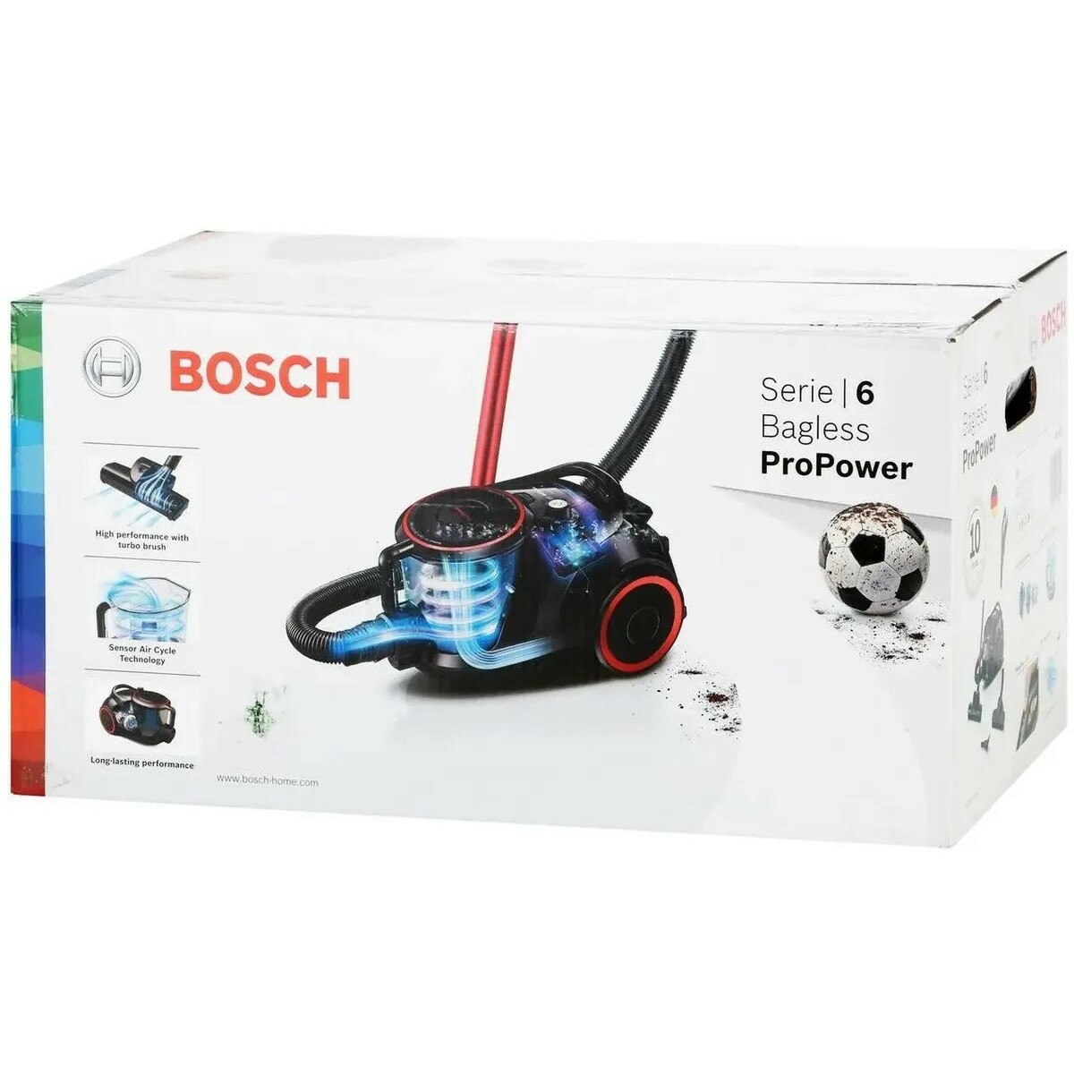 Пылесос Bosch BGS41POW1 (Цвет: Black/Red)