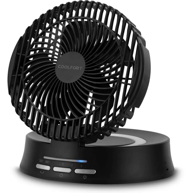 Вентилятор настольный Coolfort CF-2000, черный