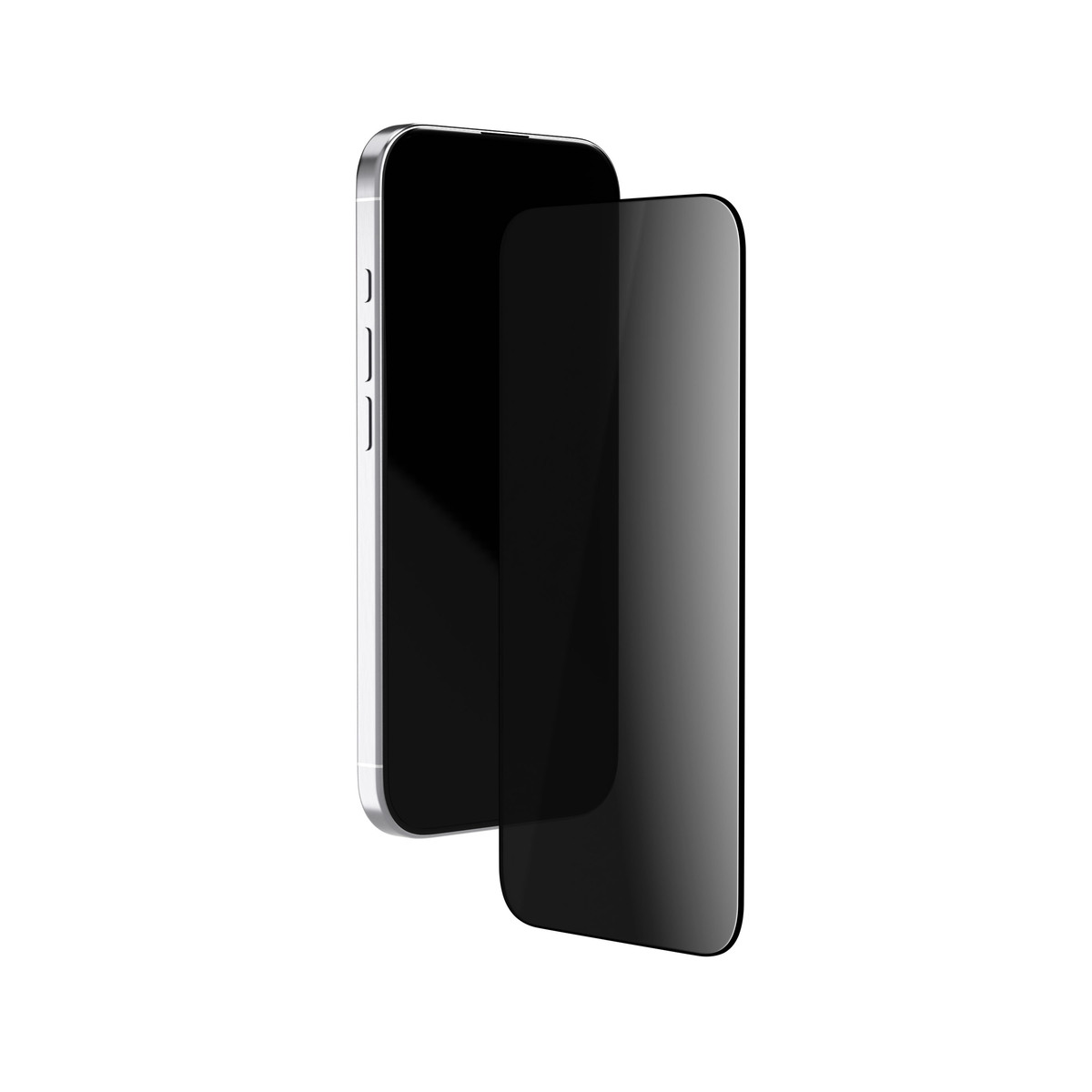 Стекло защитное 2.5D VLP Privacy Glass для iPhone 17/17 Pro/16 Pro, с черной рамкой