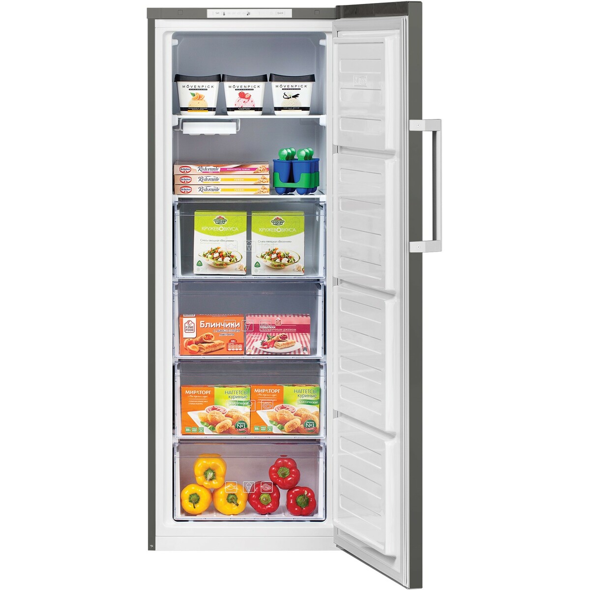 Морозильная камера Beko RFSK215T01G (Цвет: Gray)