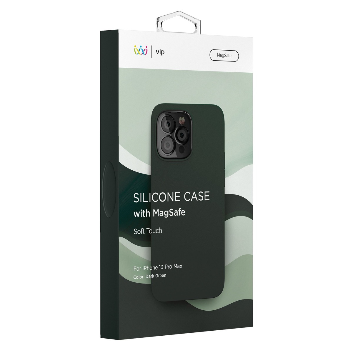 Чехол-накладка VLP Silicone Case with MagSafe для смартфона Apple iPhone 13 Pro Max (Цвет: Dark Green)