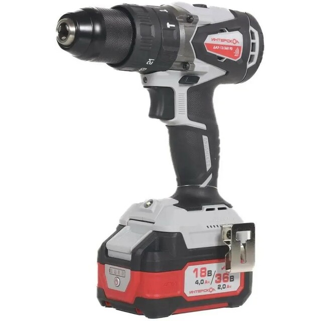 Дрель-шуруповерт Интерскол ДАУ-13 / 36В (Цвет: Gray / Black)