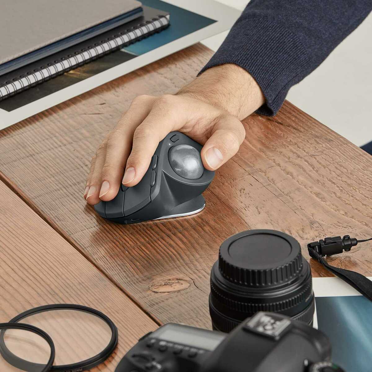 Беспроводная мышь Logitech Trackball MX ERGO (Цвет: Graphite)