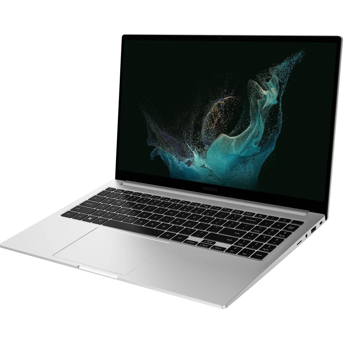 Ноутбук Samsung Galaxy Book 2 NP750 Core i5 1235U 8Gb SSD256Gb Intel UHD Graphics 15.6 IPS FHD (1920x1080) Windows 11 Home Multi Language silver WiFi BT Cam (NP750XED-KB3IT)