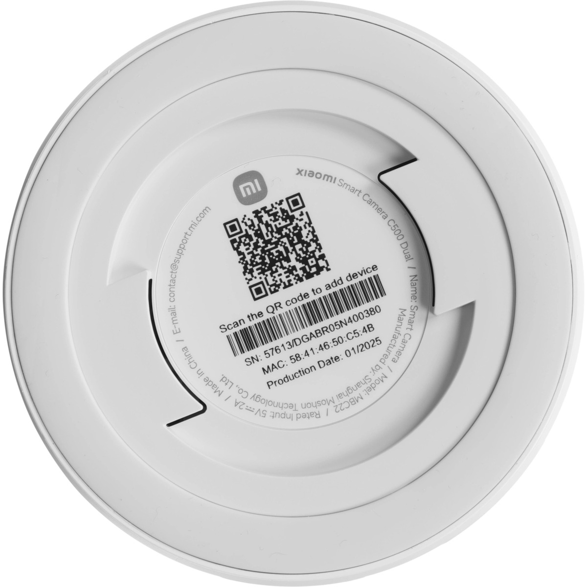 Камера видеонаблюдения IP Xiaomi C500 Dual EU, белый