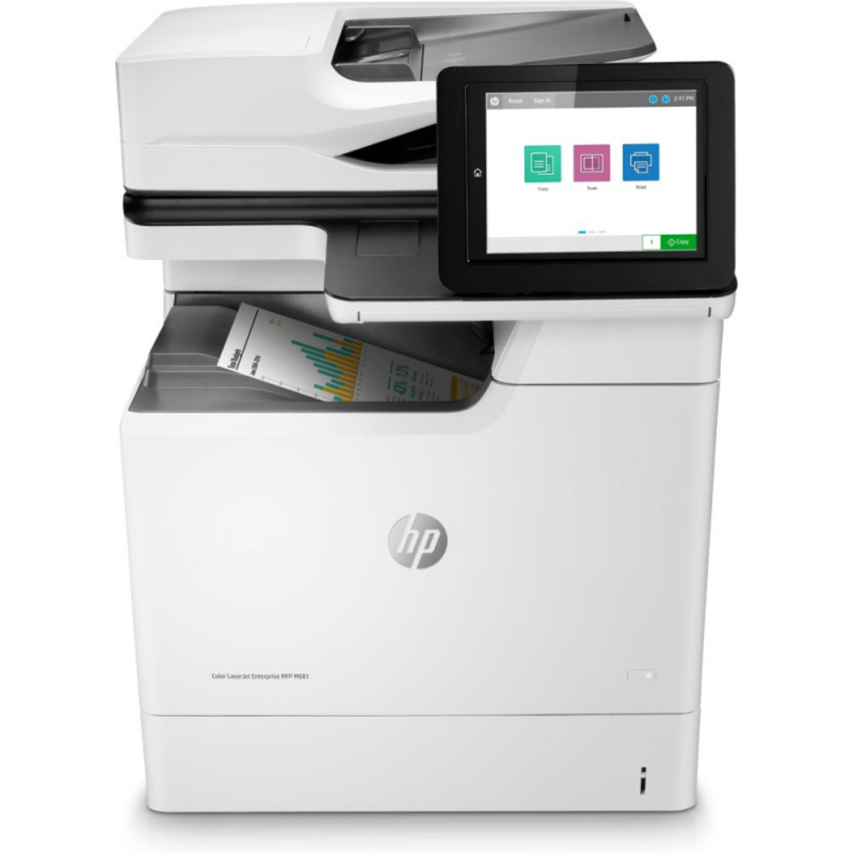 МФУ лазерный HP Color LaserJet Enterprise M681dh (Цвет: White)