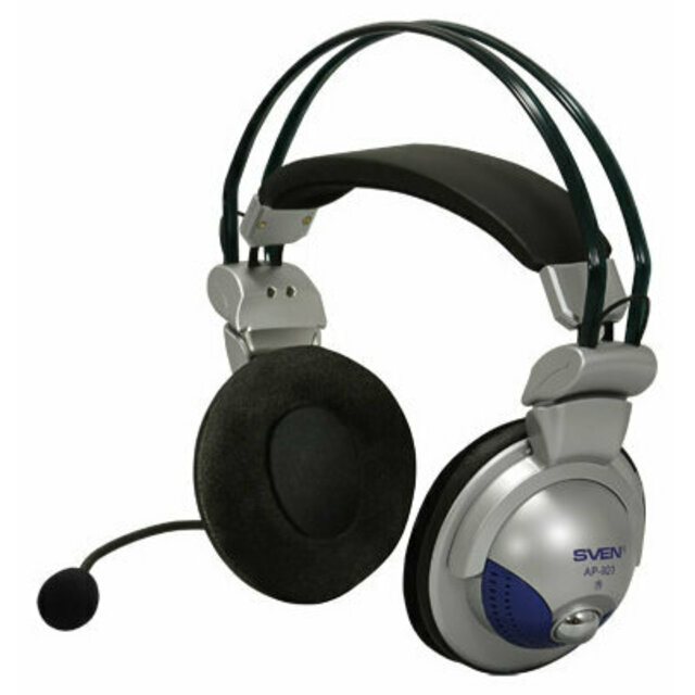 Наушники с микрофоном Sven AP-920M (Цвет: Black / Silver)