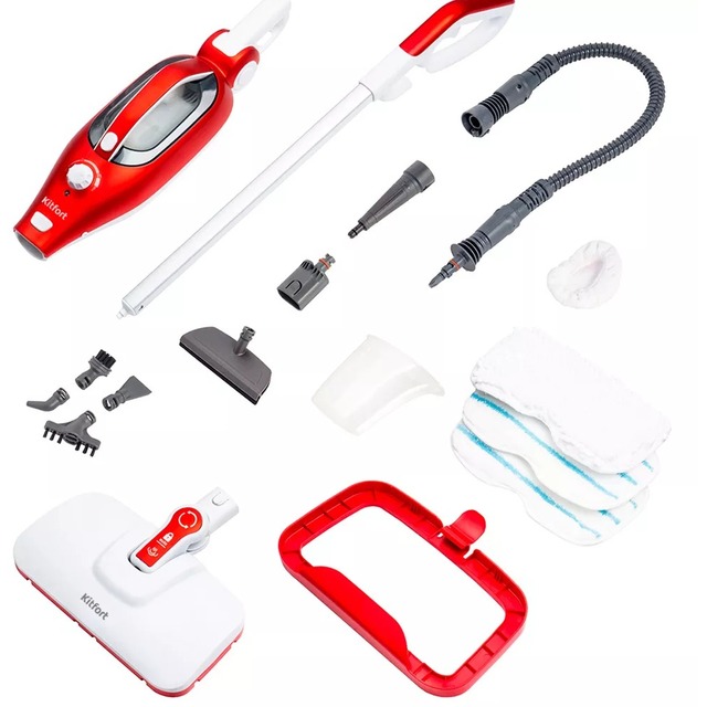 Паровая швабра Kitfort KT-1005 (Цвет: Red)