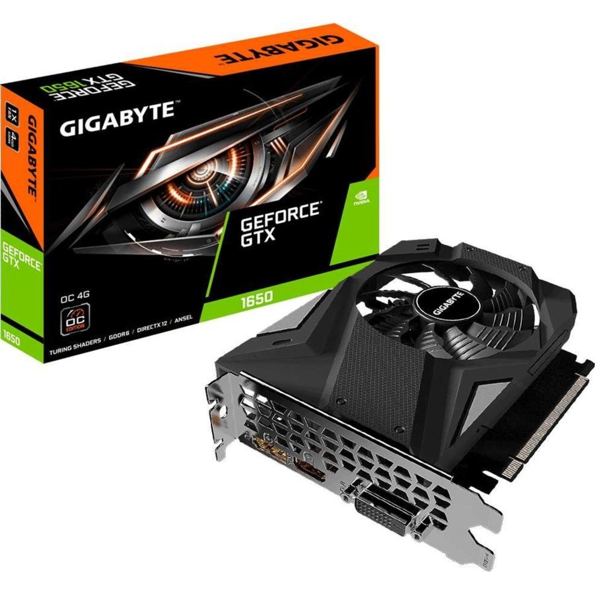 Видеокарта GIGABYTE GeForce GTX 1650 D6 OC 4G (GV-N1656OC-4GD)