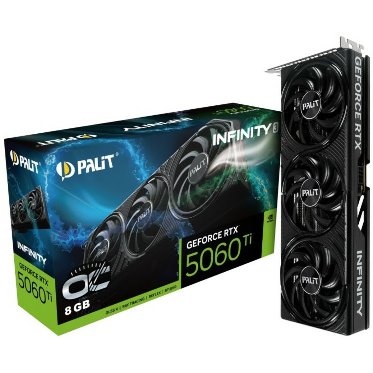 Видеокарта Palit GeForce RTX 5060 Ti Infinity 3 OC 8G (NE7506TS19P1-GB2062S)