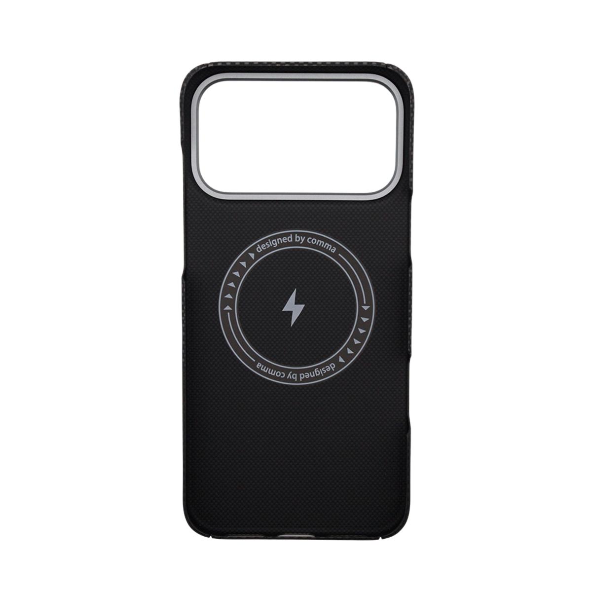 Чехол-накладка Comma Woven Series Kevlar Magnetic ShockProof Case(Panda) для iPhone 17 Pro Max (Цвет: Black)
