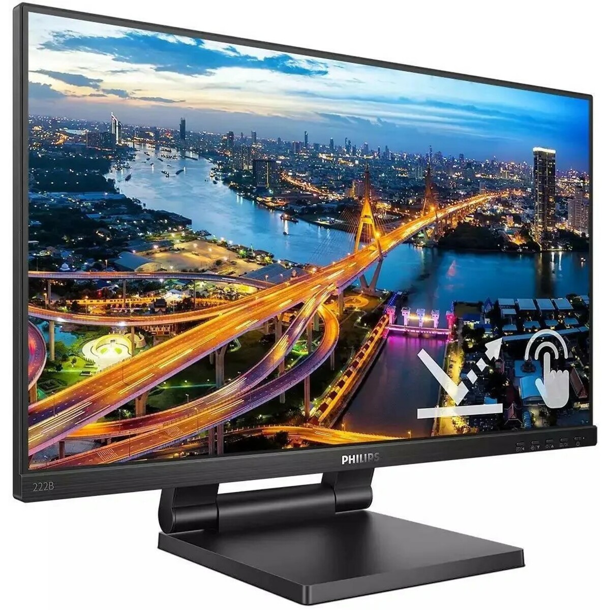 Монитор Philips 22'' 222B1TC, черный