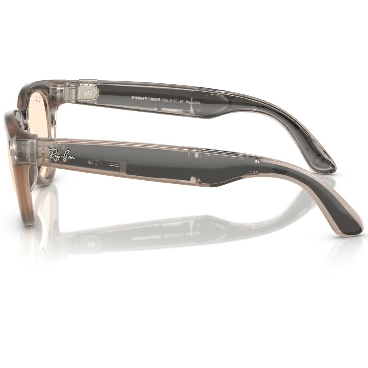 Умные очки Ray-Ban Meta Headliner RW4009 (Цвет: Shiny Warm Stone / Transitions Saffron Yellow) 