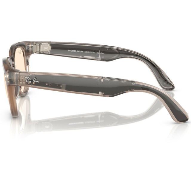 Умные очки Ray-Ban Meta Headliner RW4009 (Цвет: Shiny Warm Stone/Transitions Saffron Yellow) 