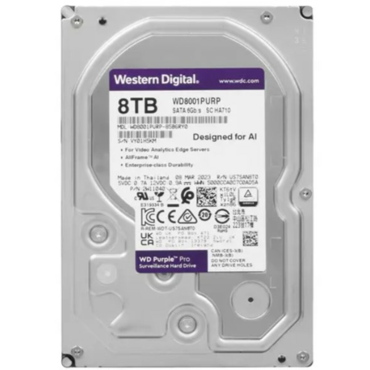 Жесткий диск Western Digital SATA-III 8Tb WD8001PURP