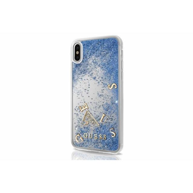 Чехол-накладка CG Mobile Guess Glitter Hard Case для смартфона iPhone X/Xs (Цвет: Blue)