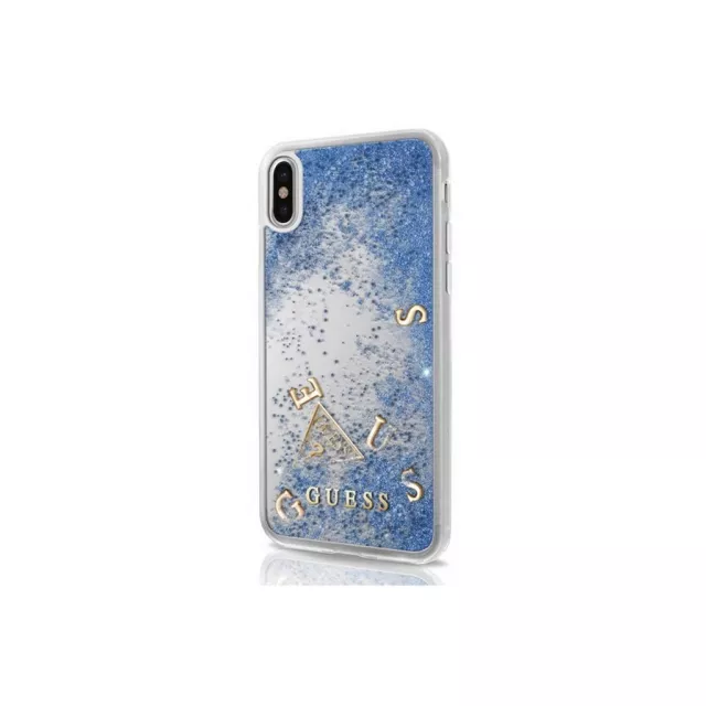 Чехол-накладка CG Mobile Guess Glitter Hard Case для смартфона iPhone X/Xs (Цвет: Blue)