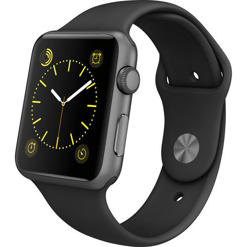 Умные часы Apple Watch Series 3 42mm Aluminum Case with Sport Band (Цвет: Space Gray / Black)