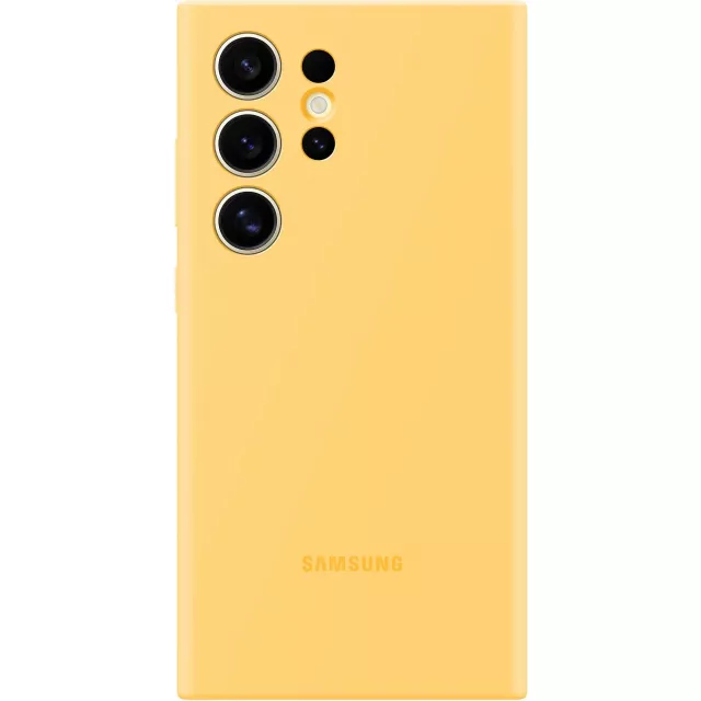 Чехол-накладка Samsung Silicone Case для смартфона Samsung Galaxy S24 Ultra (Цвет: Yellow)