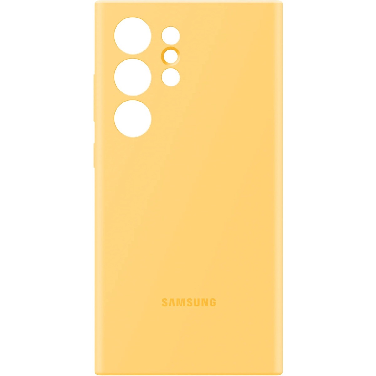 Чехол-накладка Samsung Silicone Case для смартфона Samsung Galaxy S24 Ultra (Цвет: Yellow)