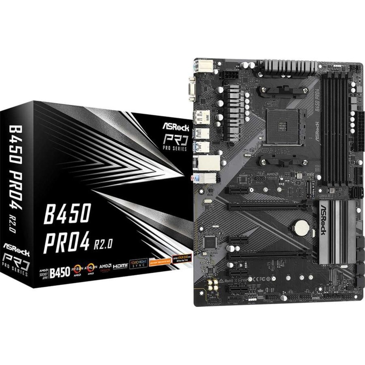 Материнская плата Asrock B450 PRO4 R2.0