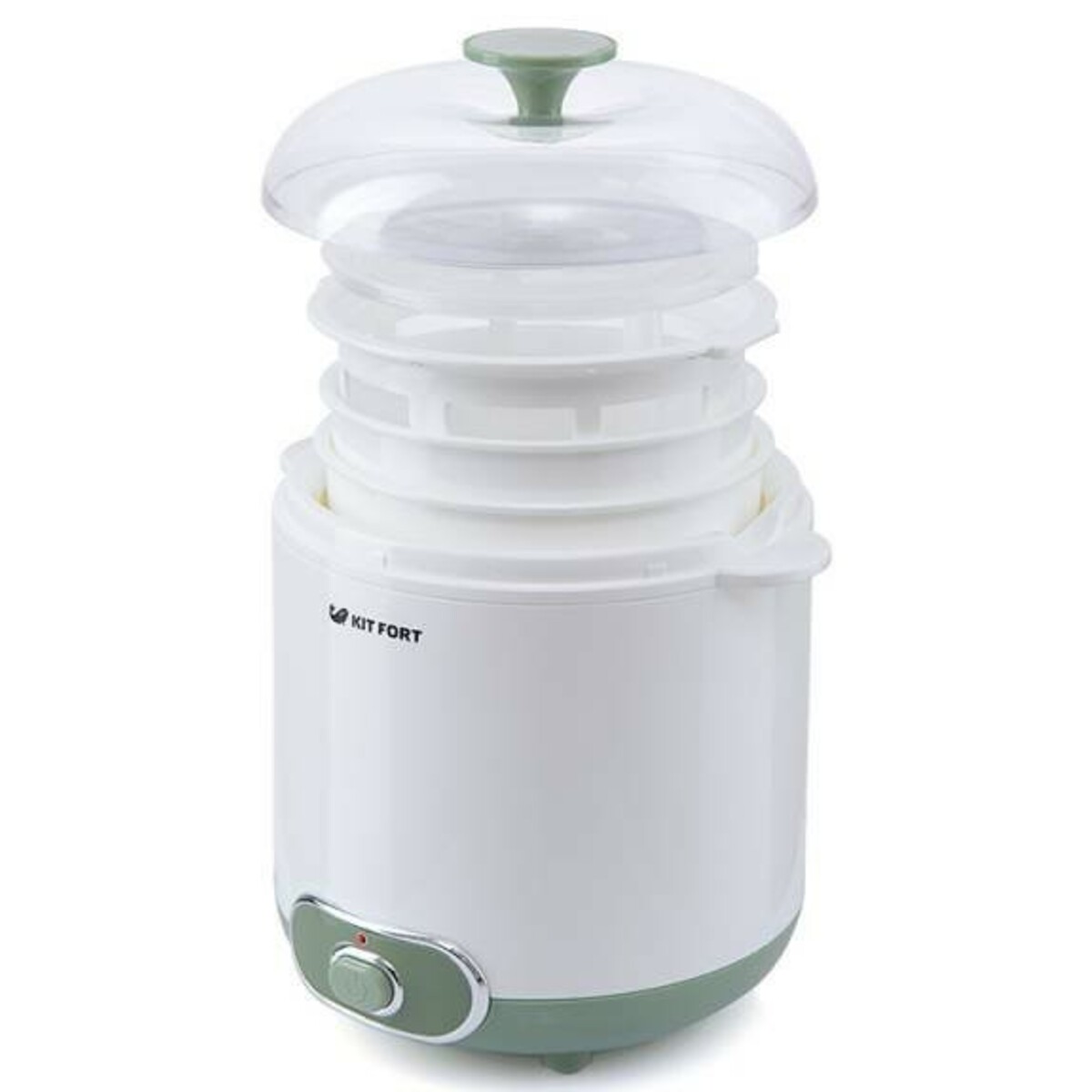 Йогуртница Kitfort KT-2005 (Цвет: White / Green)
