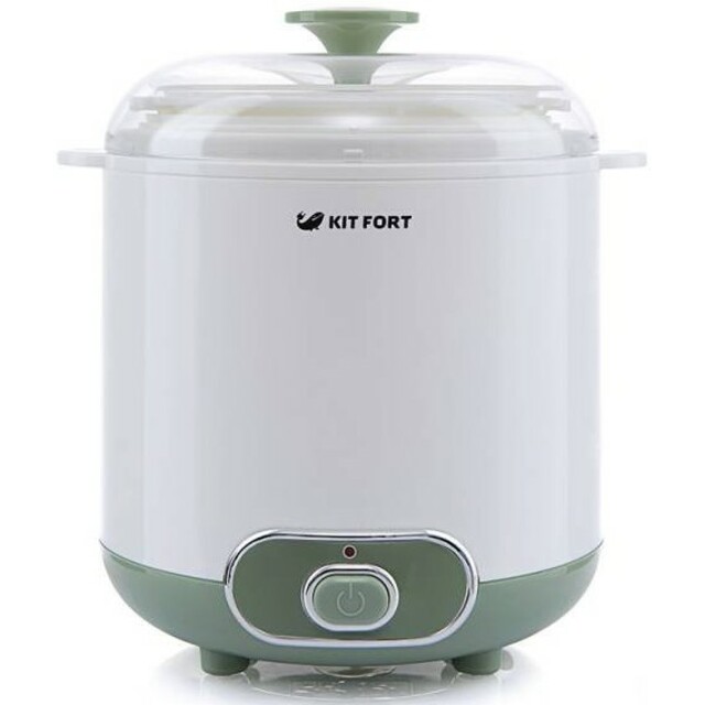 Йогуртница Kitfort KT-2005 (Цвет: White / Green)